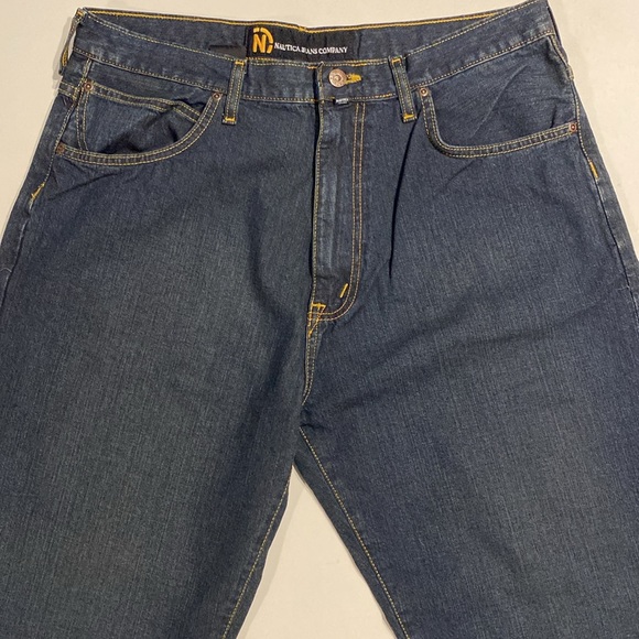Nautica SZ 36/30 Easy Fit Dark Blue Denim Jeans New - Picture 2 of 11